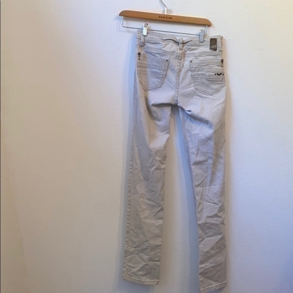 H & G Size 5 White & Grey Straight Leg Jeans - Picture 3 of 4